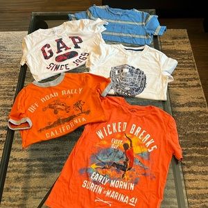 5 Gap kids boys, size 8, shirts
